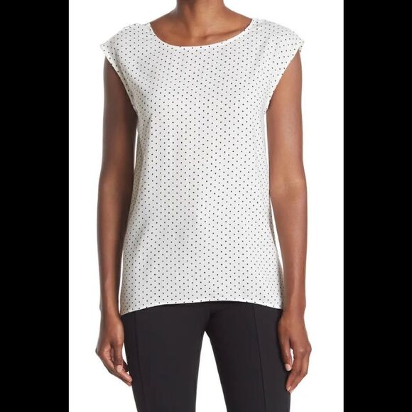 Halogen | V-Back Woven Top - Picture 1 of 4